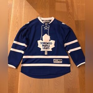 Reebok Blue and White Hockey Jersey